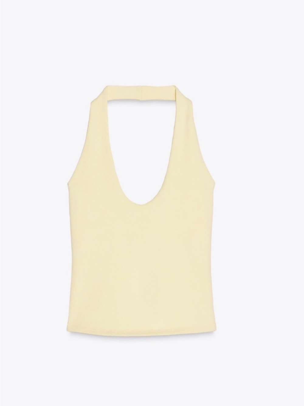 Zara yellow halter top